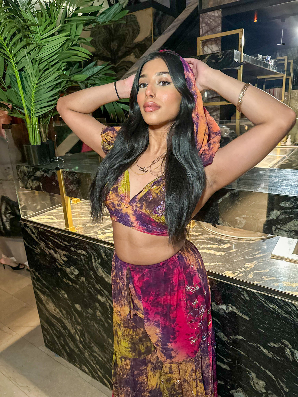 Cosmic Mimosa Sharara Pants Set