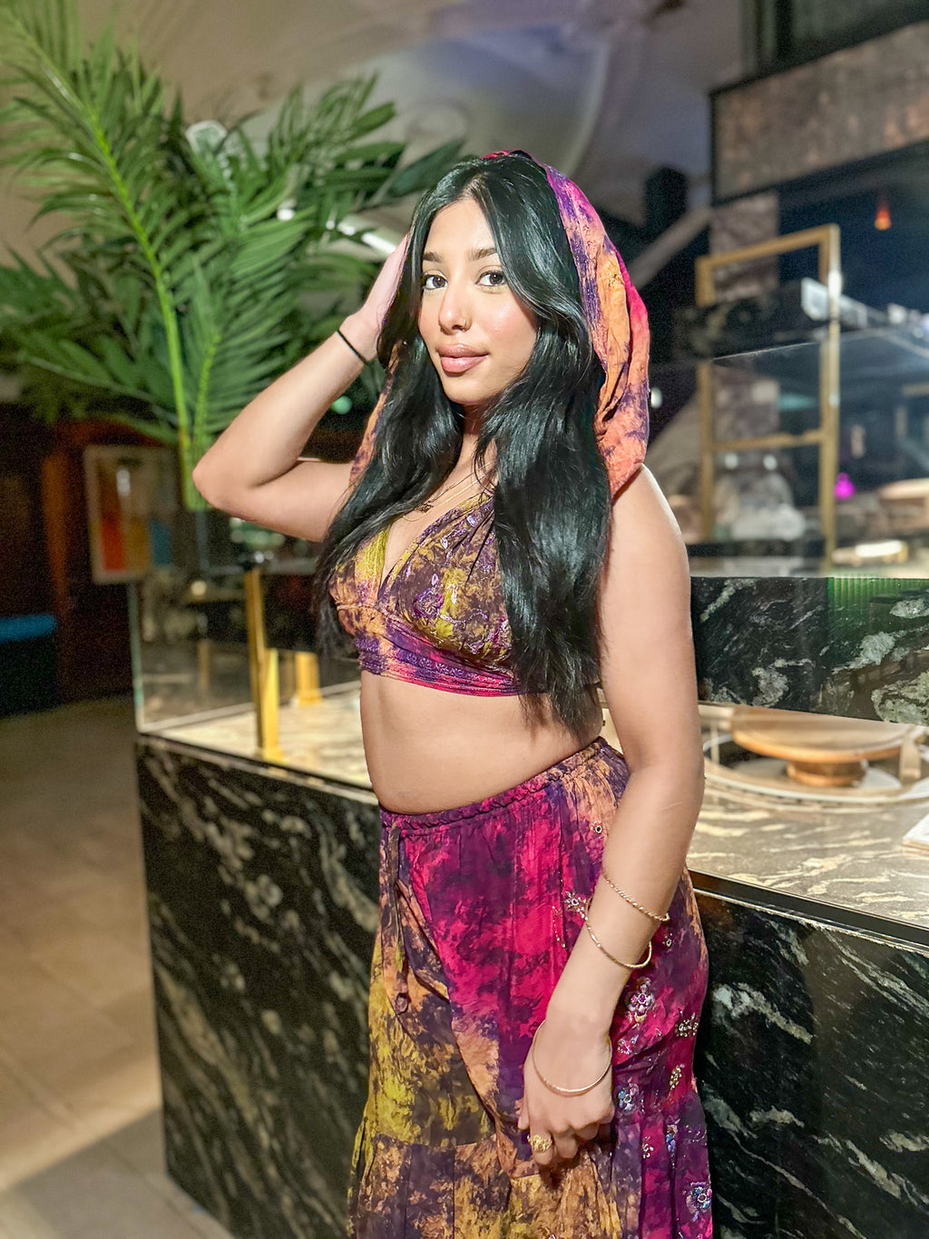 Cosmic Mimosa Sharara Pants Set