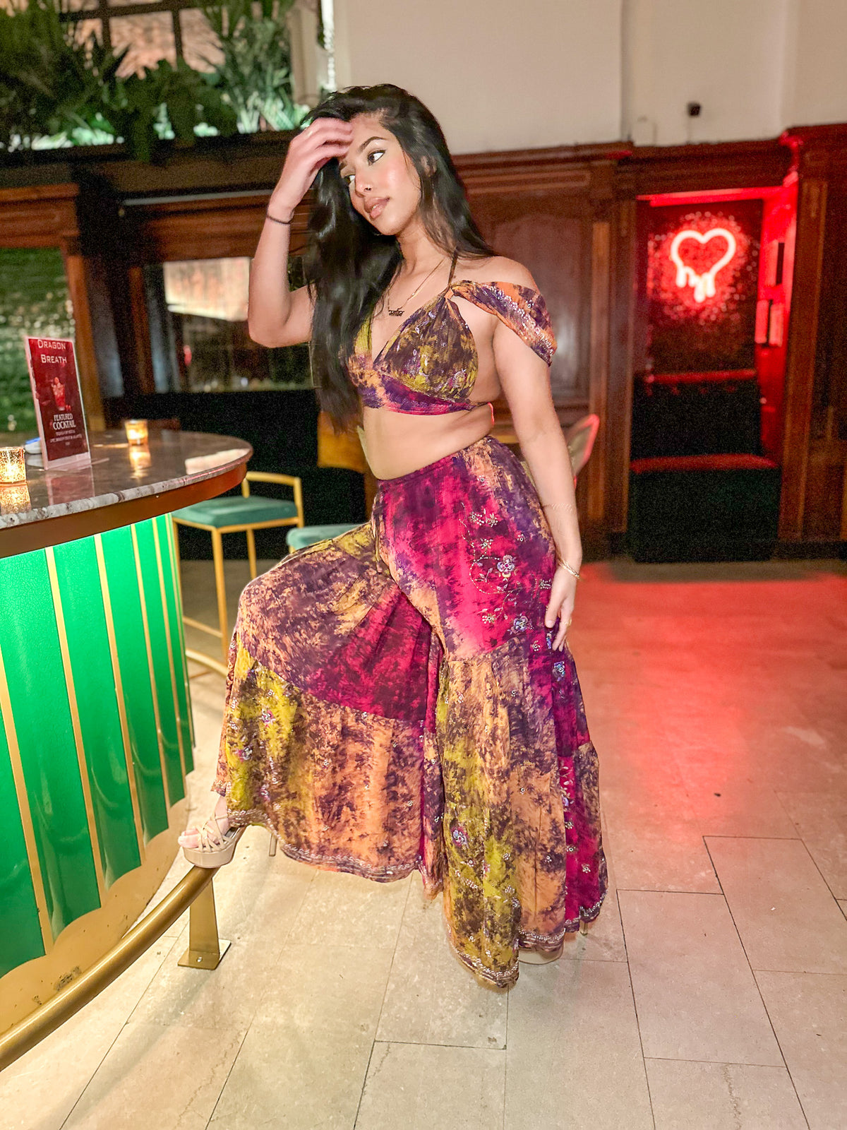 Cosmic Mimosa Sharara Pants Set
