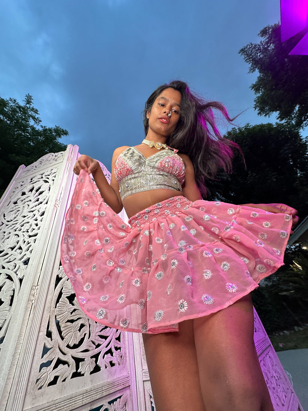 Rose Quartz Halter Top Size S/M