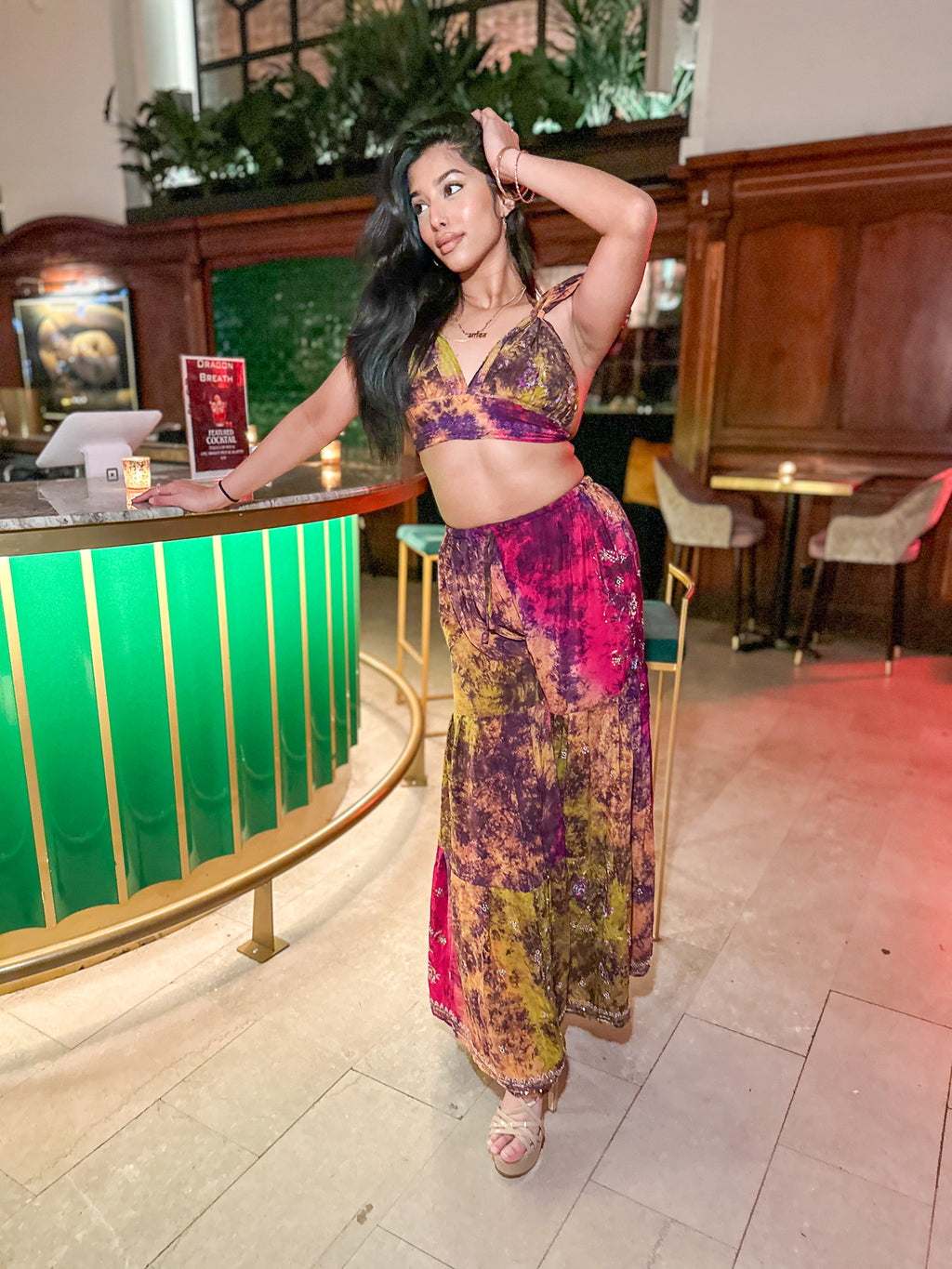 Cosmic Mimosa Sharara Pants Set