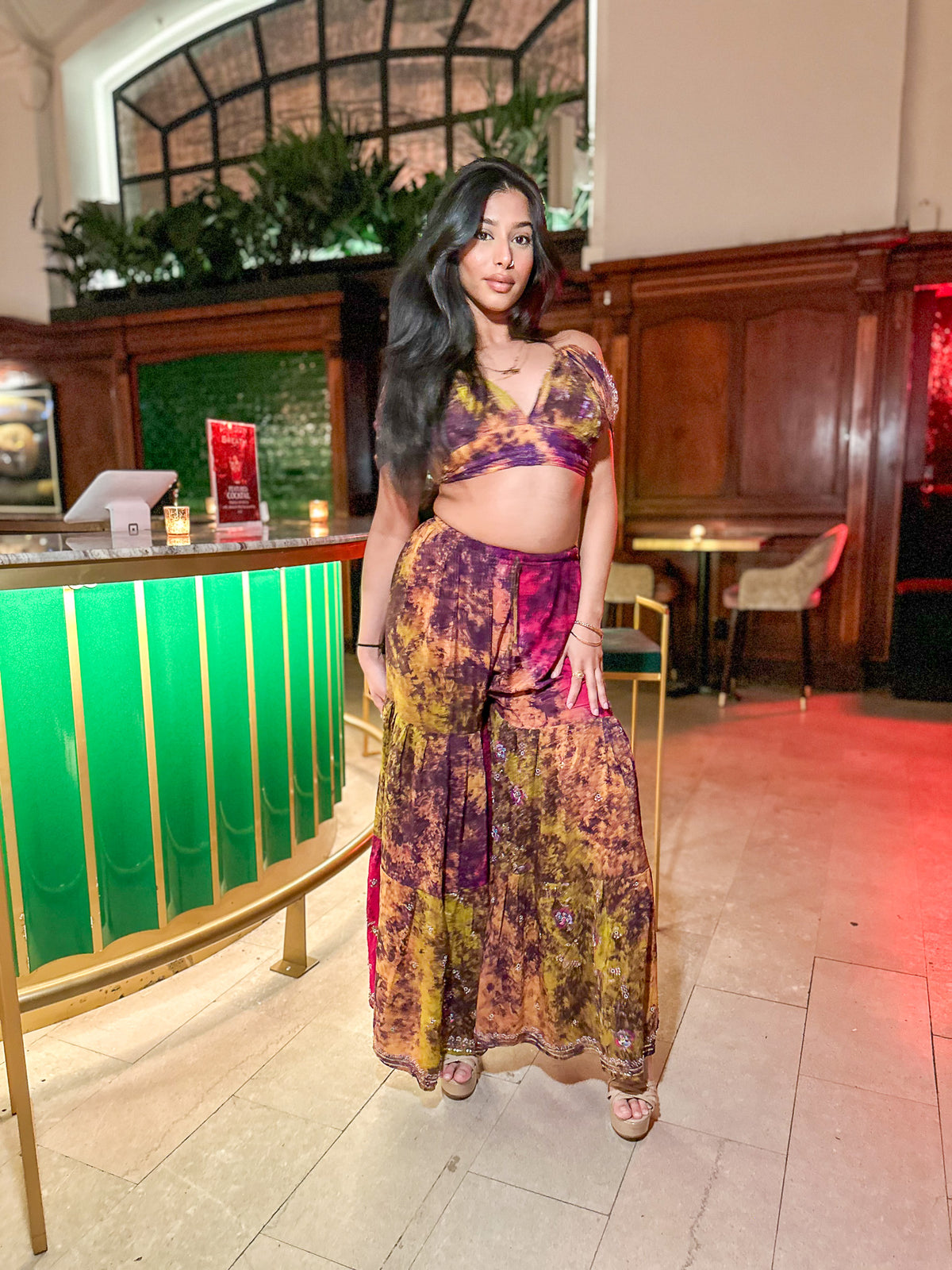 Cosmic Mimosa Sharara Pants Set