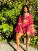 Load image into Gallery viewer, Rani Rose Micro Mini Skirt Set
