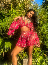 Load image into Gallery viewer, Rani Rose Micro Mini Skirt Set
