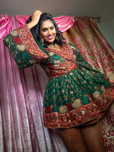 Emerald Princess Babydoll Dress