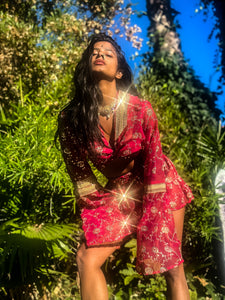 Rani Rose Micro Mini Skirt Set