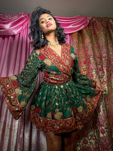Emerald Princess Babydoll Dress
