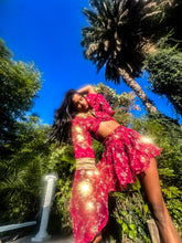 Load image into Gallery viewer, Rani Rose Micro Mini Skirt Set
