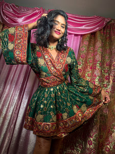 Emerald Princess Babydoll Dress
