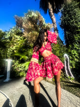 Load image into Gallery viewer, Rani Rose Micro Mini Skirt Set
