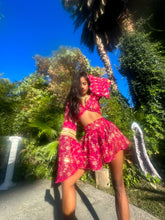 Load image into Gallery viewer, Rani Rose Micro Mini Skirt Set
