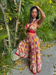 Royal Sunrise Sharara Pants Set