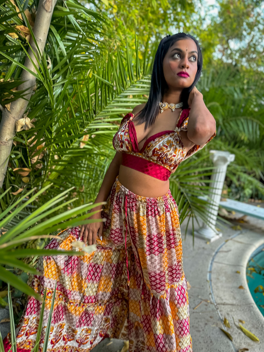 Royal Sunrise Sharara Pants Set
