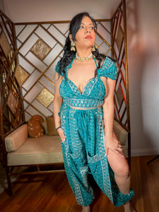 Turquoise Crystal Jasmine Set