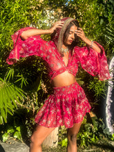 Load image into Gallery viewer, Rani Rose Micro Mini Skirt Set
