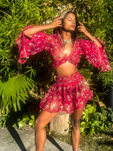 Load image into Gallery viewer, Rani Rose Micro Mini Skirt Set
