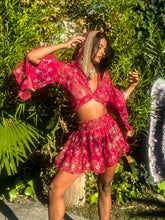 Load image into Gallery viewer, Rani Rose Micro Mini Skirt Set
