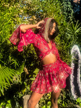 Load image into Gallery viewer, Rani Rose Micro Mini Skirt Set
