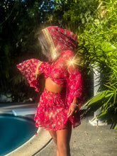 Load image into Gallery viewer, Rani Rose Micro Mini Skirt Set
