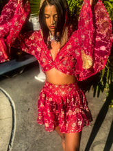 Load image into Gallery viewer, Rani Rose Micro Mini Skirt Set
