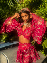 Load image into Gallery viewer, Rani Rose Micro Mini Skirt Set
