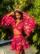 Load image into Gallery viewer, Rani Rose Micro Mini Skirt Set
