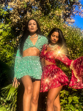 Load image into Gallery viewer, Rani Rose Micro Mini Skirt Set
