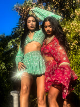 Load image into Gallery viewer, Rani Rose Micro Mini Skirt Set
