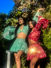 Load image into Gallery viewer, Rani Rose Micro Mini Skirt Set
