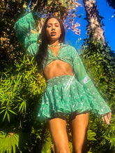 Load image into Gallery viewer, Mint Fairy Micro Mini Skirt Set
