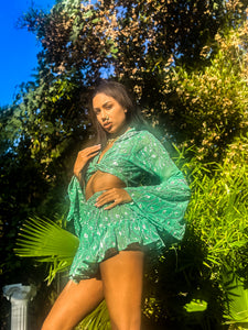 Mint Fairy Micro Mini Skirt Set