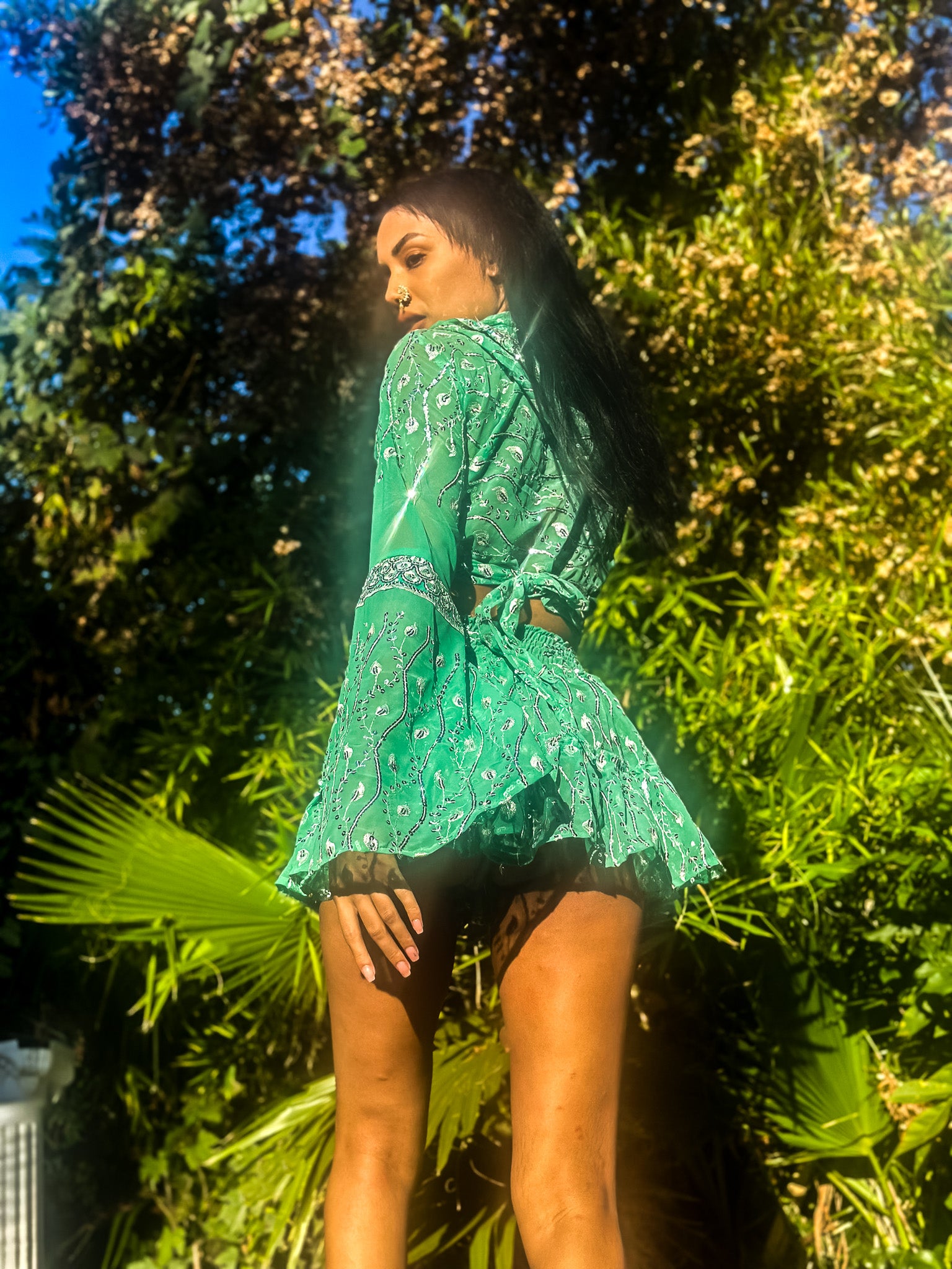 Mint Fairy Micro Mini Skirt Set