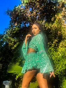 Mint Fairy Micro Mini Skirt Set