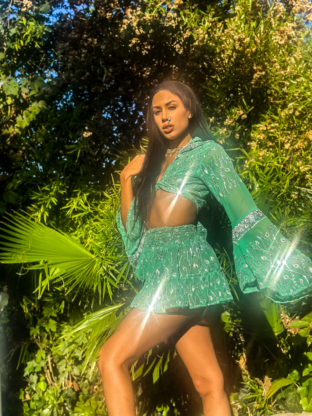 Mint Fairy Micro Mini Skirt Set