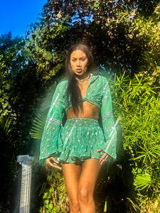 Mint Fairy Micro Mini Skirt Set