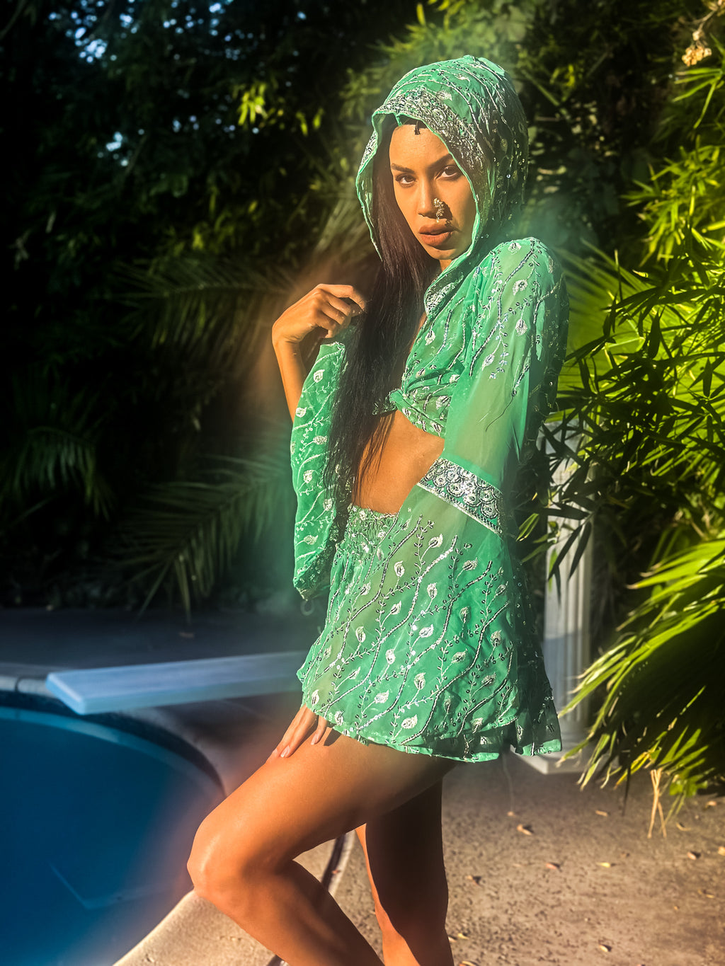 Mint Fairy Micro Mini Skirt Set