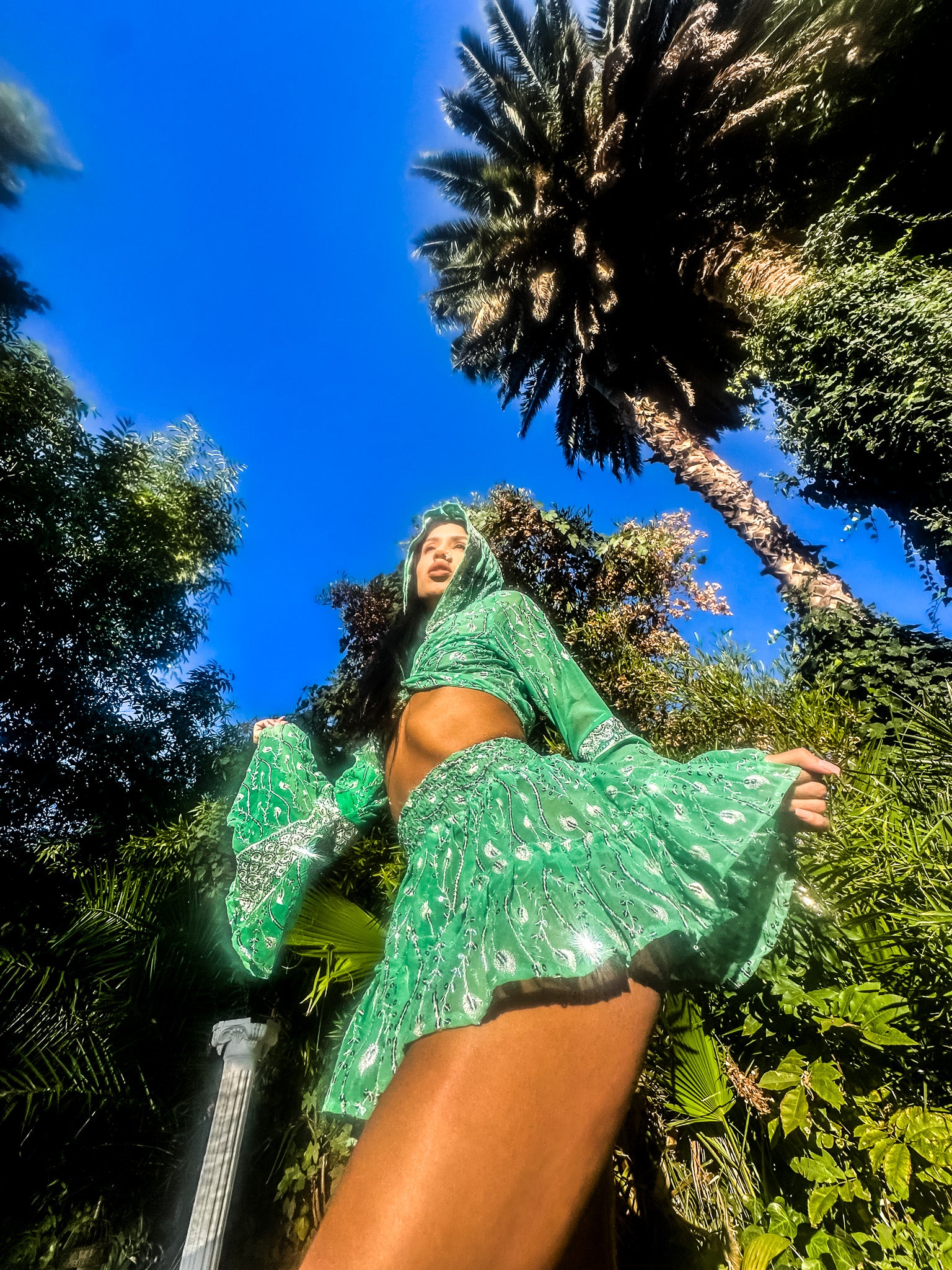 Mint Fairy Micro Mini Skirt Set