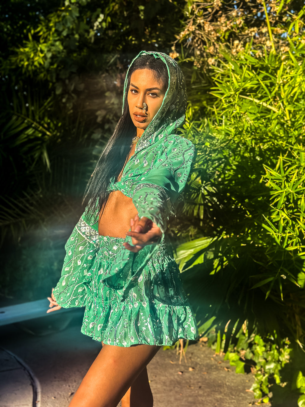 Mint Fairy Micro Mini Skirt Set