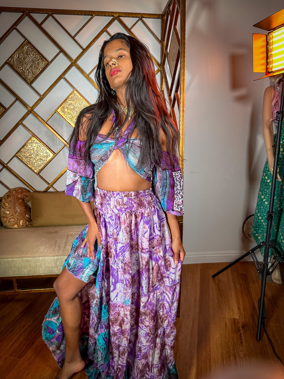 Lavender Ocean Bollywood Set