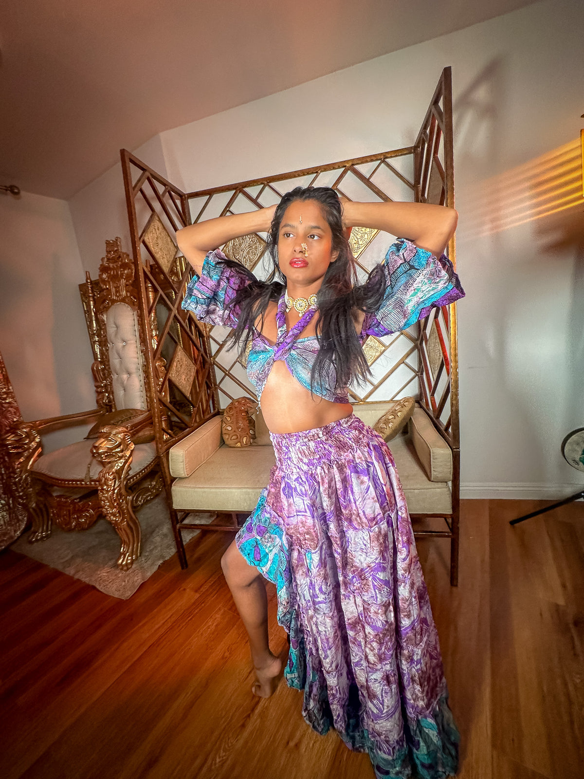 Lavender Ocean Bollywood Set