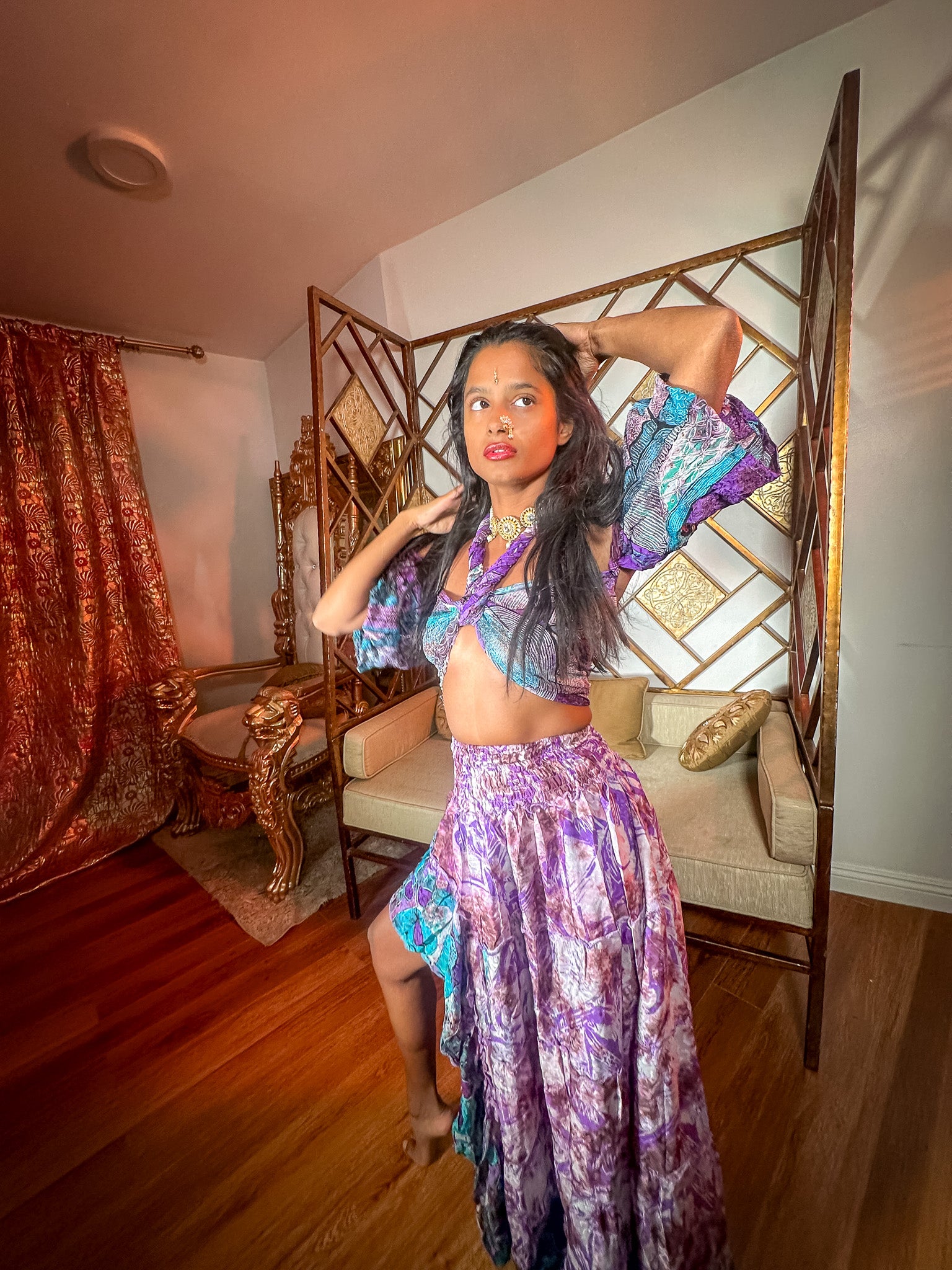 Lavender Ocean Bollywood Set