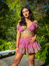 Load image into Gallery viewer, Golden Pixie Micro Mini Skirt Set
