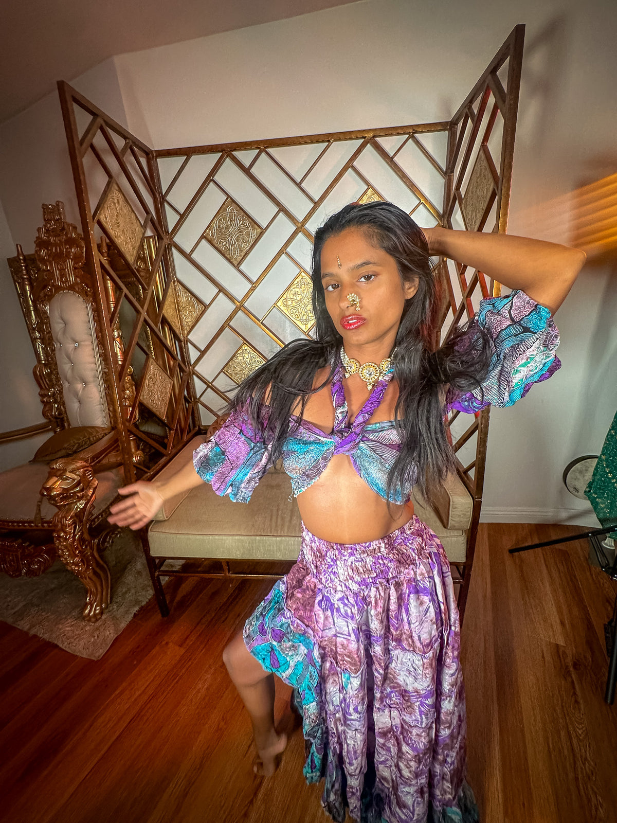 Lavender Ocean Bollywood Set