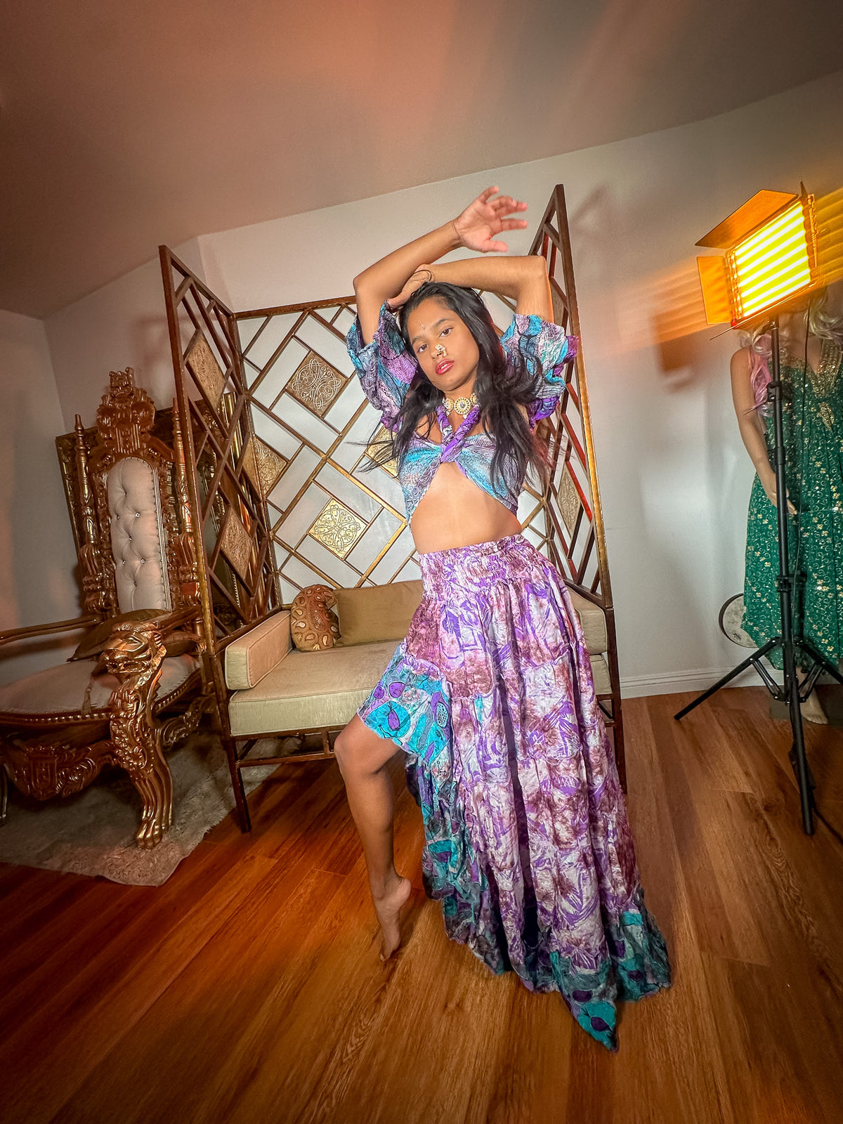 Lavender Ocean Bollywood Set