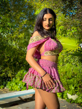 Load image into Gallery viewer, Golden Pixie Micro Mini Skirt Set
