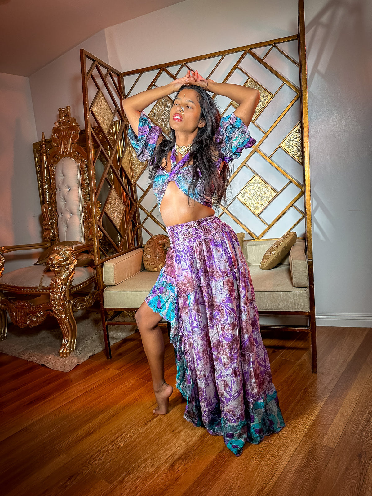 Lavender Ocean Bollywood Set
