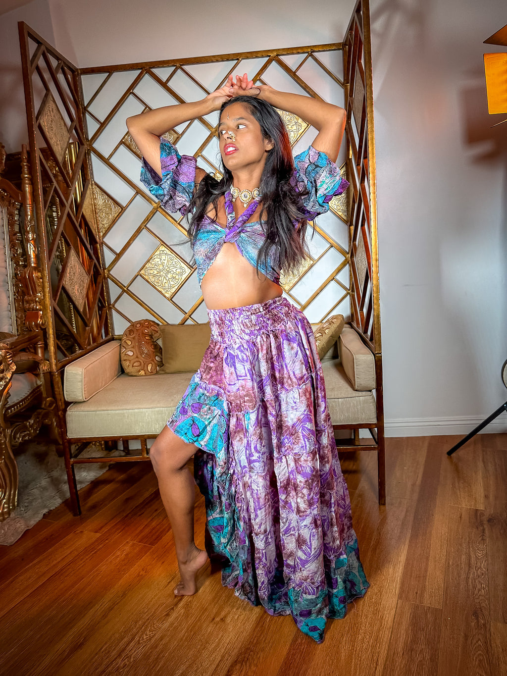 Lavender Ocean Bollywood Set