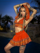 Load image into Gallery viewer, sunset princess micro mini skirt set (no border on skirt bottom)
