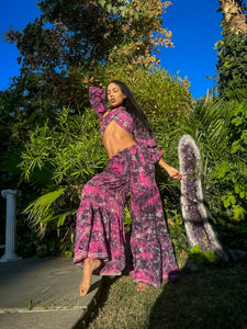 Amethyst Wildflower Sharara Pants Set