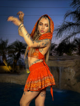 Load image into Gallery viewer, sunset princess micro mini skirt set (no border on skirt bottom)
